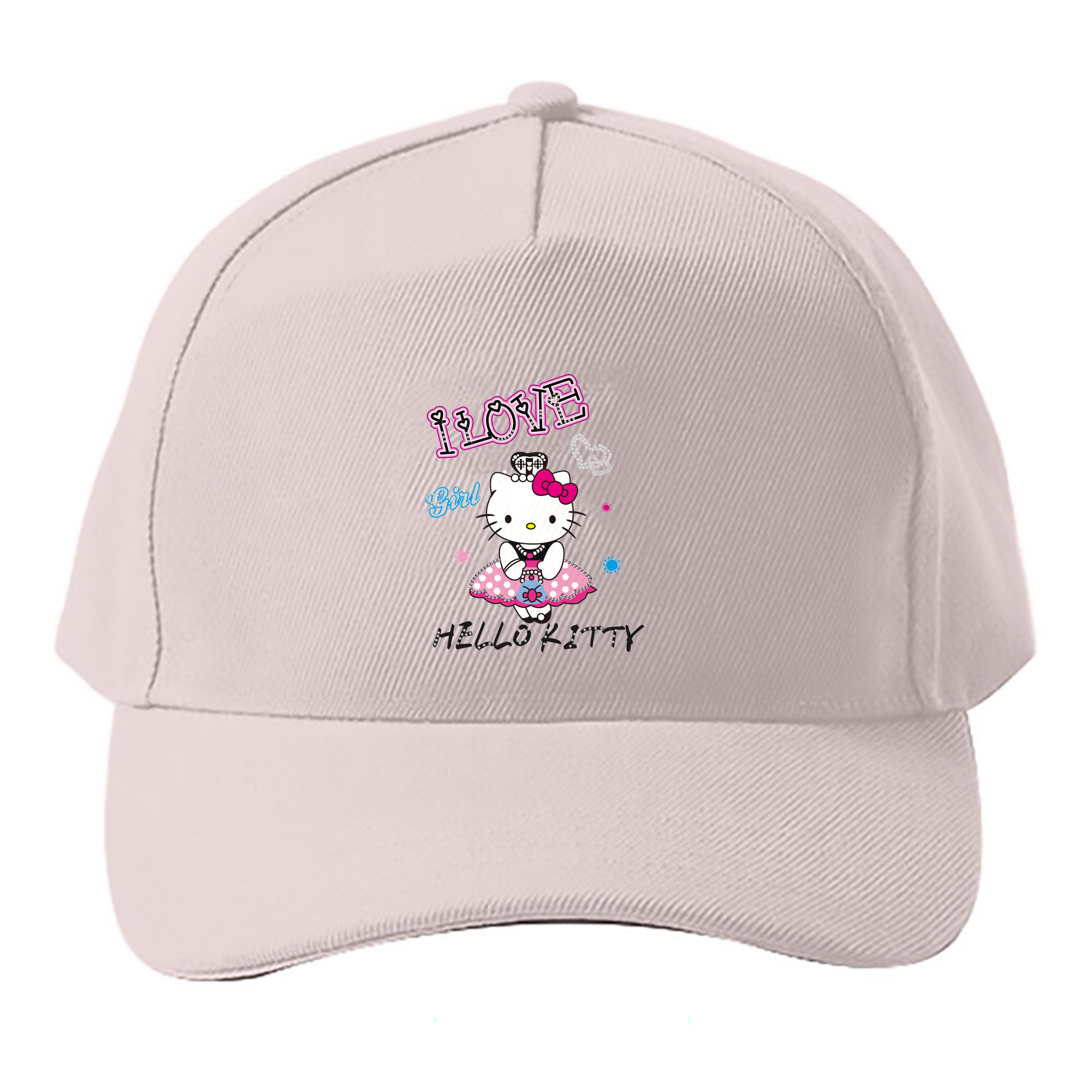 （画像用） Hello Kitty ハローキティ ベースボールキャップ 綿100％ 男女兼用 帽子 スポーツ